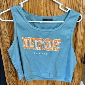 North Shore Hawaii Blue Tank Top